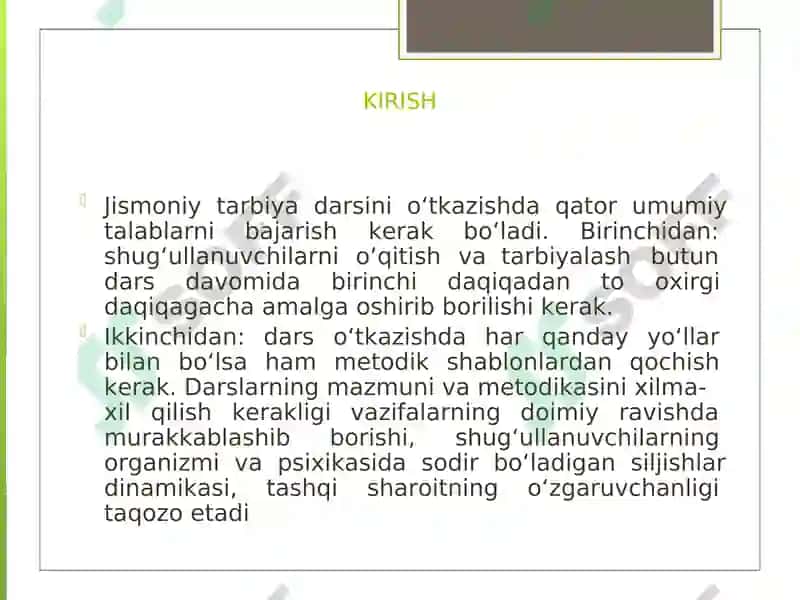MAKTAB TA’LIMIDA JISMONIY TARBIYADARSLARINI INTEGRALLASHTIRISHTEXNOLOGIYaSIGA O‘RGATISH 2