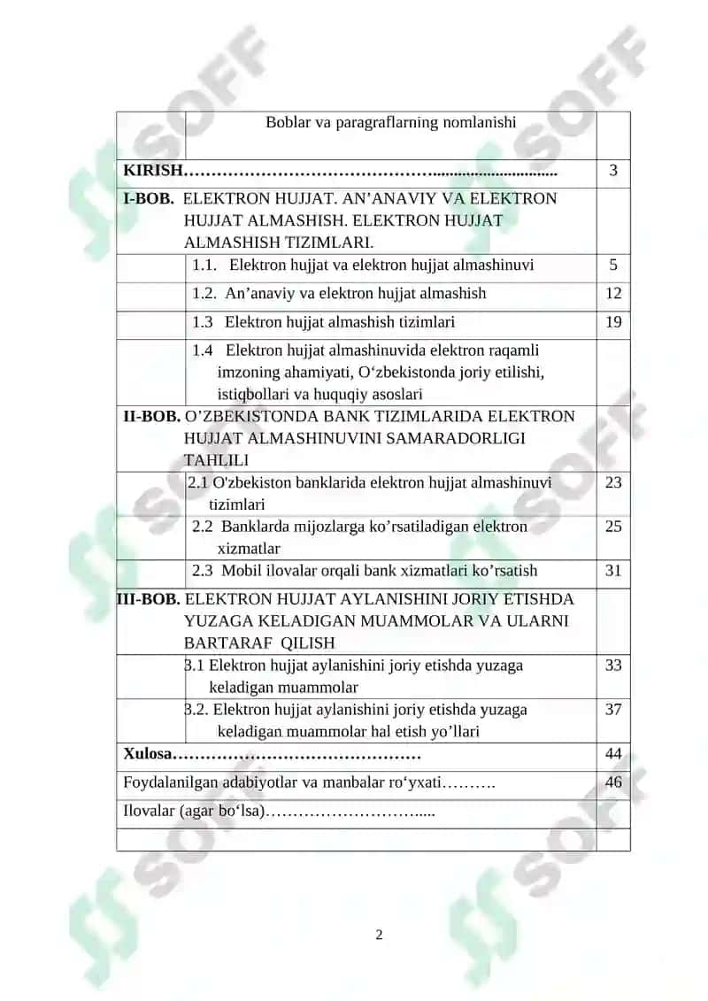 ELEKTRON HUJJAT VA ELEKTRON HUJJAT ALMASHINUVI 2