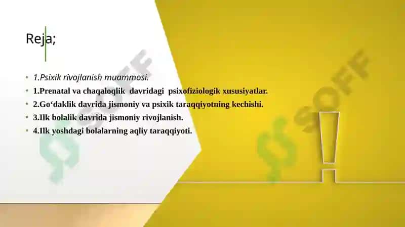 ONTOGENEZNING ILK BOSQICHLARIDA INSONNING PSIXIK RIVOJLANISHIGA XOS XUSUSIYATLAR 2
