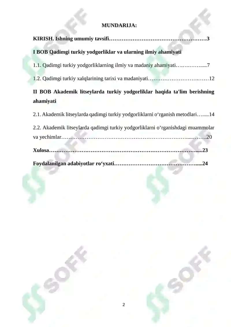 Akademik litseylarda qadimgi turkiy yodgorliklami o'rganish usullari 2