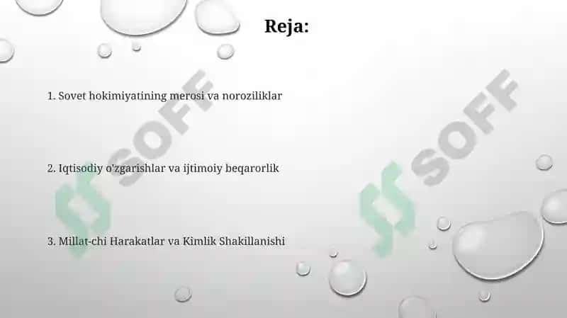 Mustaqillikka erishish arafasida O'zbekistondagi ijtmoiy-siyosiy jarayonlar 2