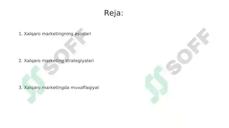 Xalqaro marketing 2