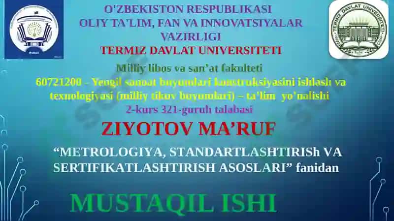 Yengil sanoat buyumlar iQadriyatlar 2