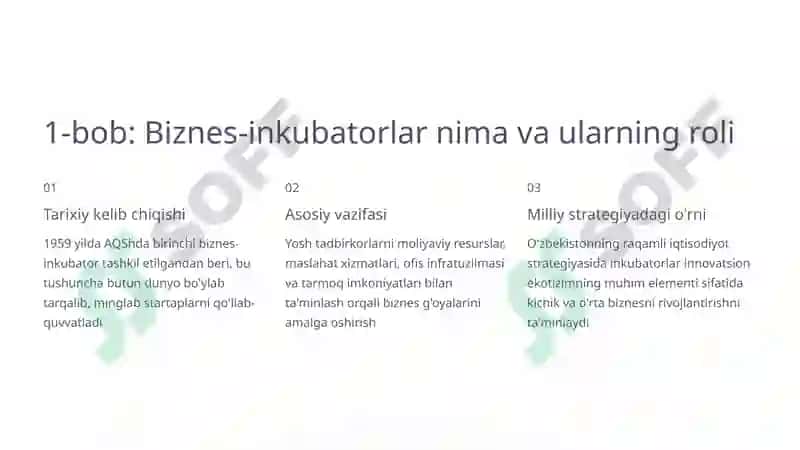 Biznes-inkubatorlar 2