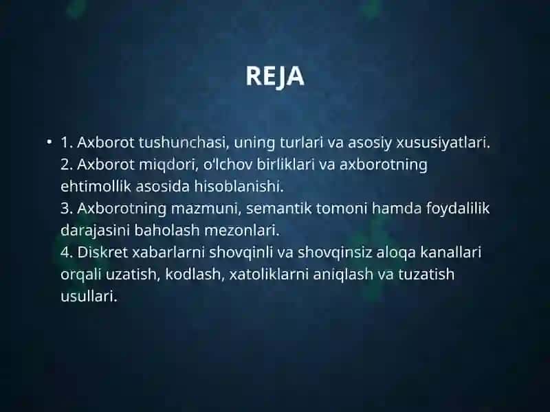 Axborottushunchasi 2