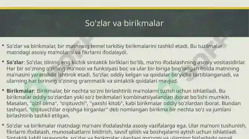 So'zlar va birikmalar 2