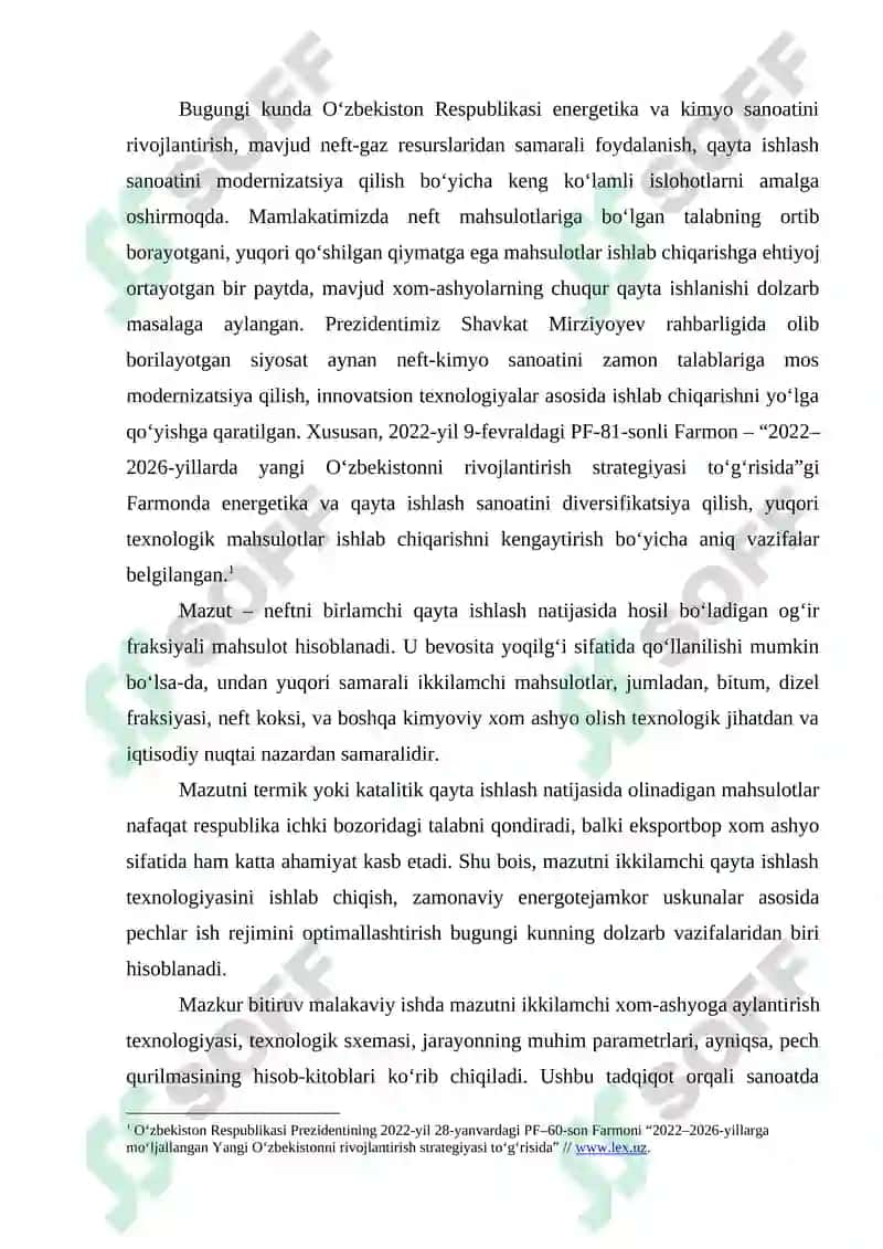 Mazut va uning tarkibi haqida umumiy ma’lumotlar 2