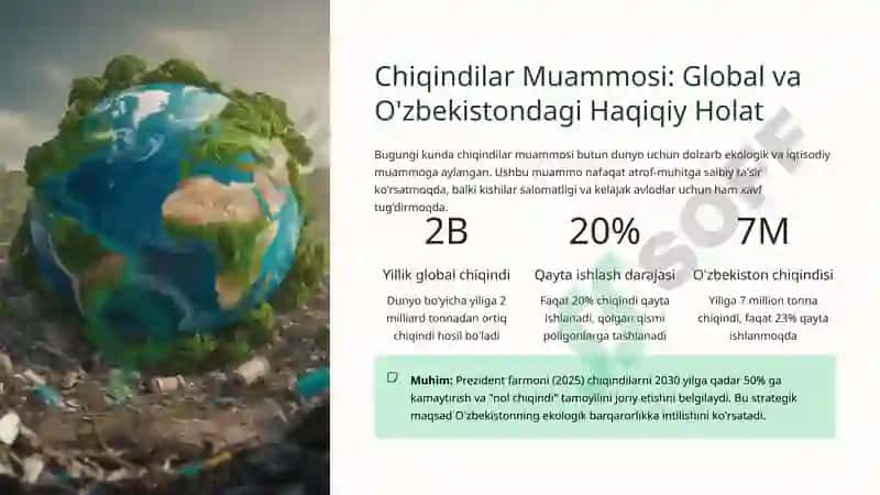 Chiqindilarni Qayta Ishlashning Samaradorlik Texnologiyalari: Rivojlangan Davlatlar Tajribasi 2