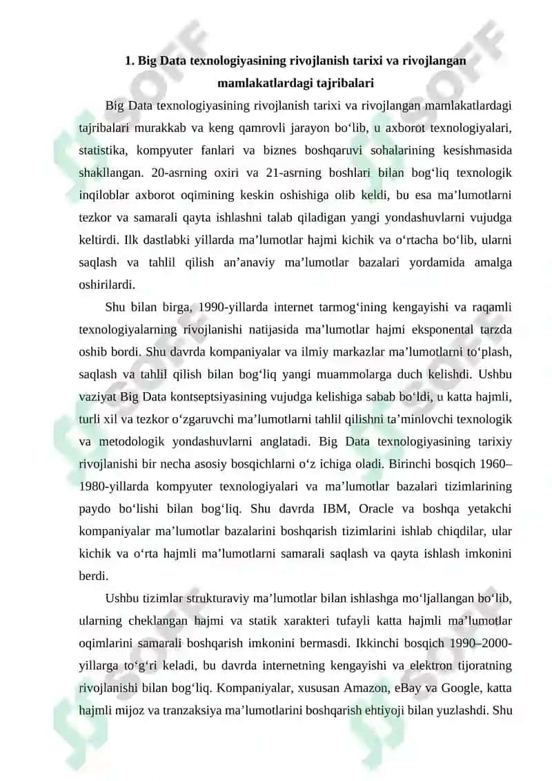 Big Data texnologiyasi 2