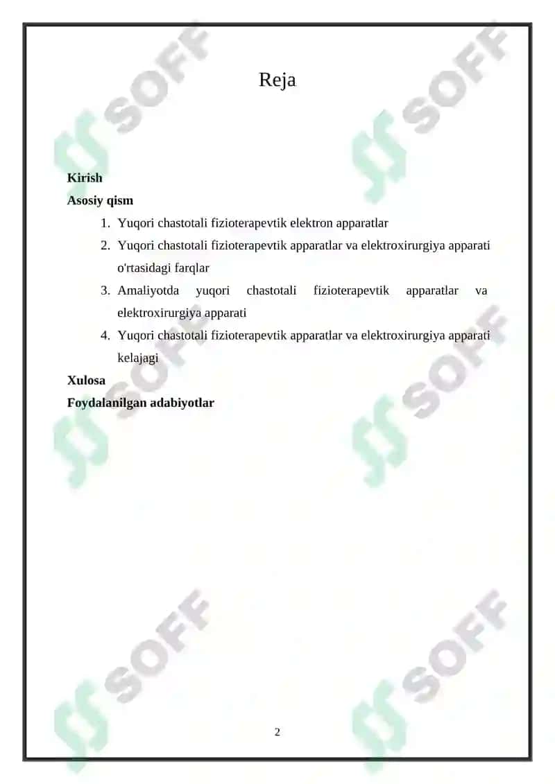 Yuqori chastotali fizioterapevtik elektron apparatlar 2