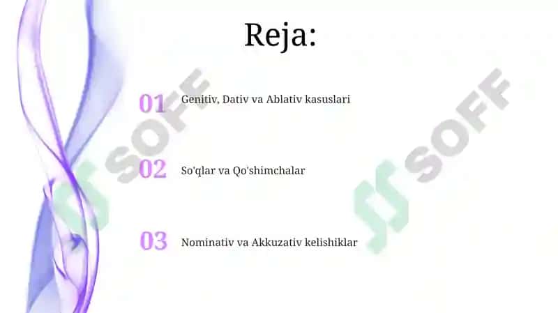 Genitiv, Dativ va Ablativ kasuslari 2
