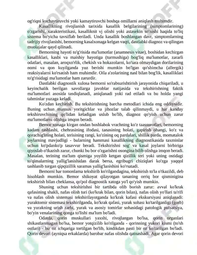 Hururgik bemorlarni tekshirish 2
