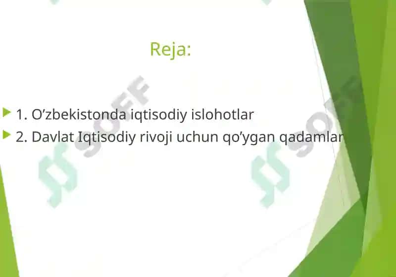 Mustaqil O'zbekiston: yosh davlatning iqtisodiy xolatni barqarorlasahtirish uchun qo'ygan qadamlar 2