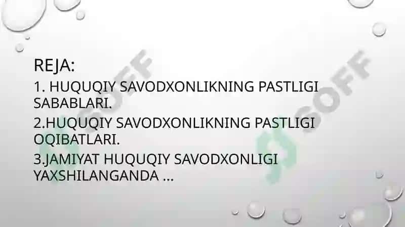 Jamiyatda Huquqiy Savodxonlik 2
