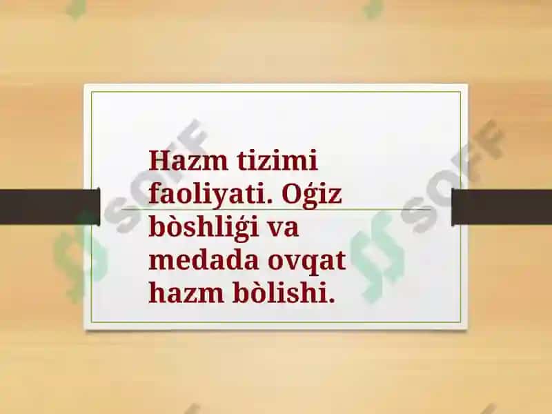 HAZM FIZIOLOGIYASI 2