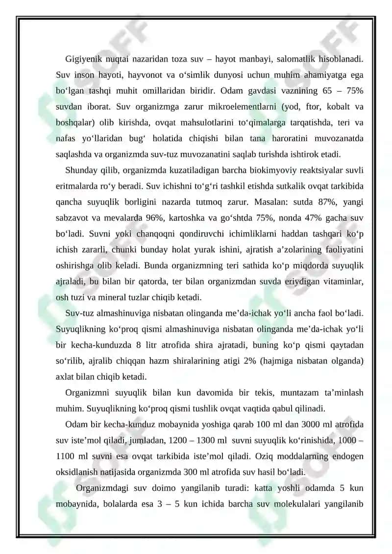 Ichimlik suvining zararsizlantirish sifatni tekshirish va baholash 2