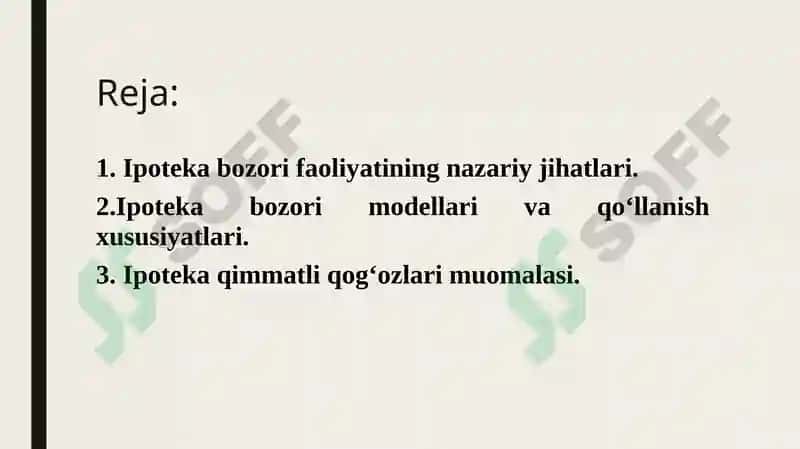 Ipoteka qimmatli qog'ozlar bozori amalqilish mexanizmi 2