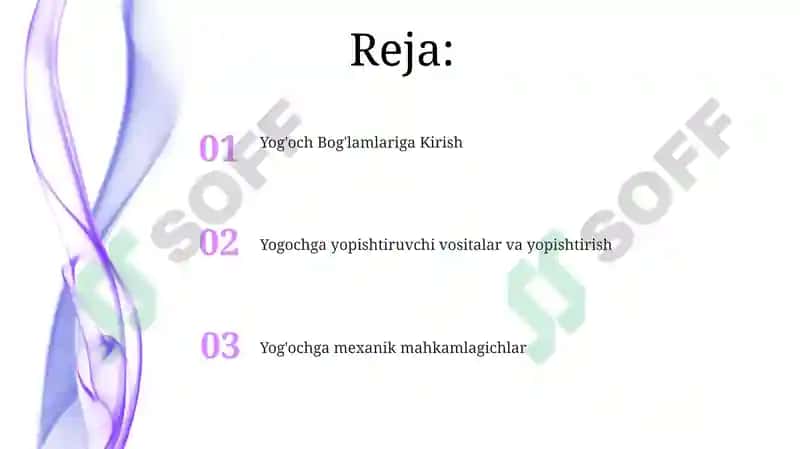 Yog'och konstruksiyalar elementlarining birikmalari haqida qisqacha ma’lumotlar 2