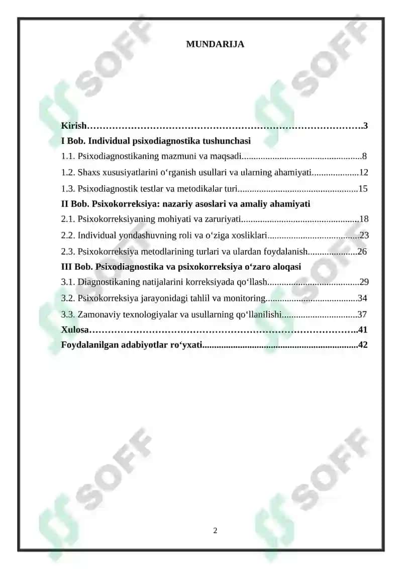 Induvidal pisixadiagnostika pisxakarekksiyaning axamiyati 2