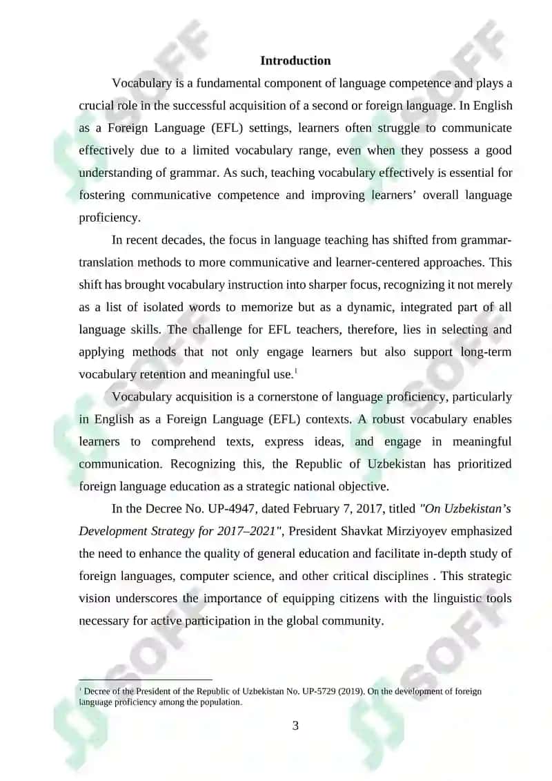 Effective Methods of Teaching Vocabulary in EFL Classes 2