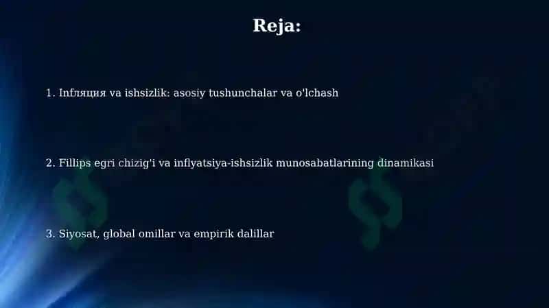 Inflyatsiya va ishsizlik o‘rtasidagi bog‘liqlik 2
