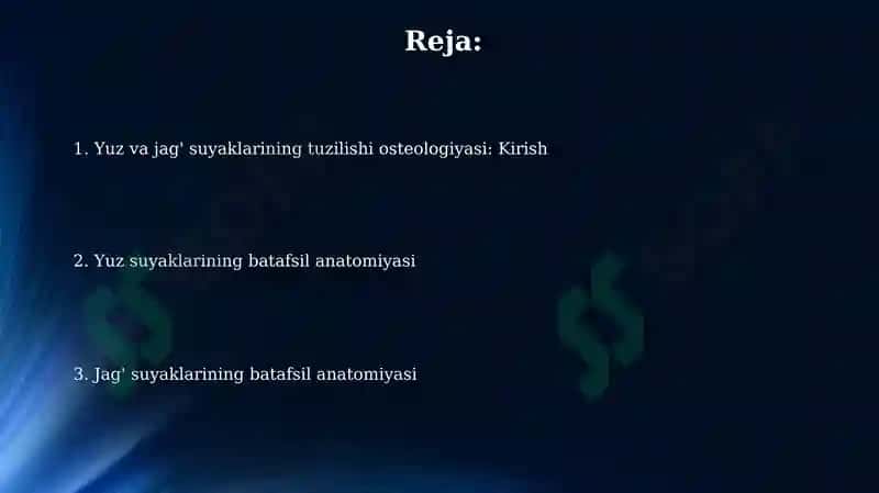 Yuz va jag' suyaklarining osteologiyasi 2