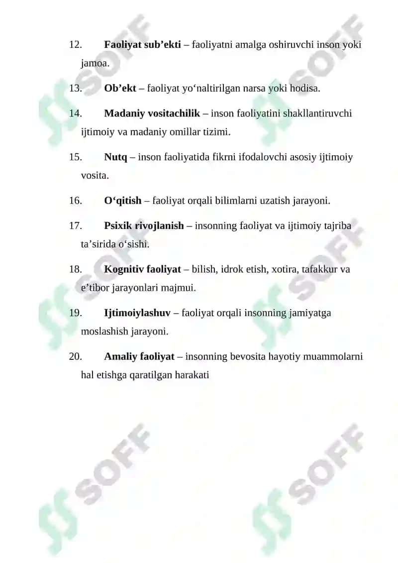 Vigotskiyning “faoliyat nazaryasi” tahlili 2