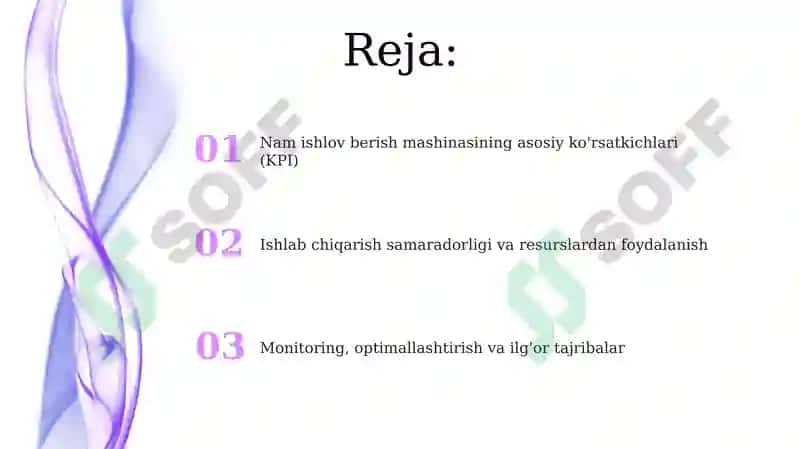 Ho'lusulda ishlov berish mashinasining asosiy ko'rsatkichlari 2