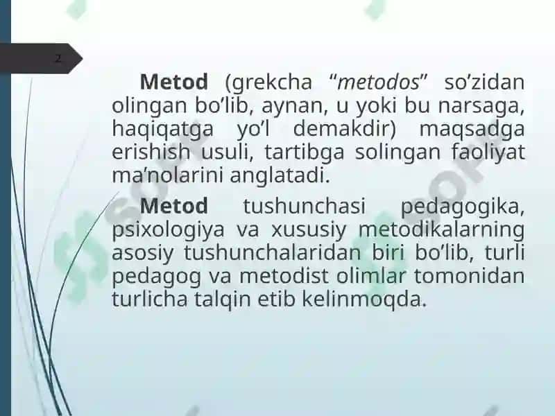 Matinni o`qitish va taxlil qilish 2
