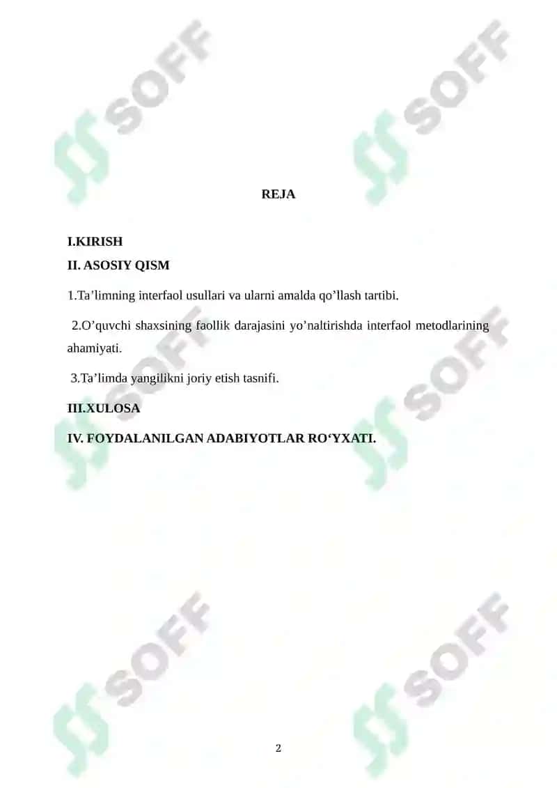 Ta'limning Interfaol Usullari 2