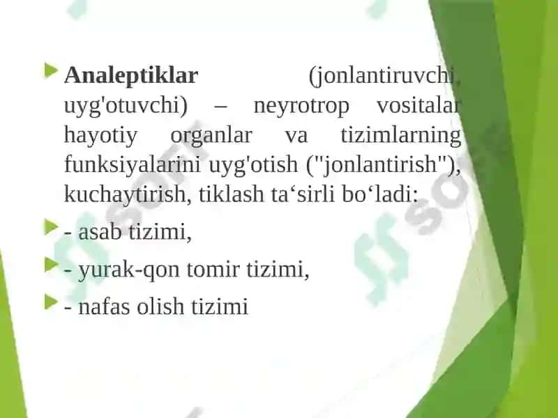 Nootrop vositalar. Analeptiklar 2