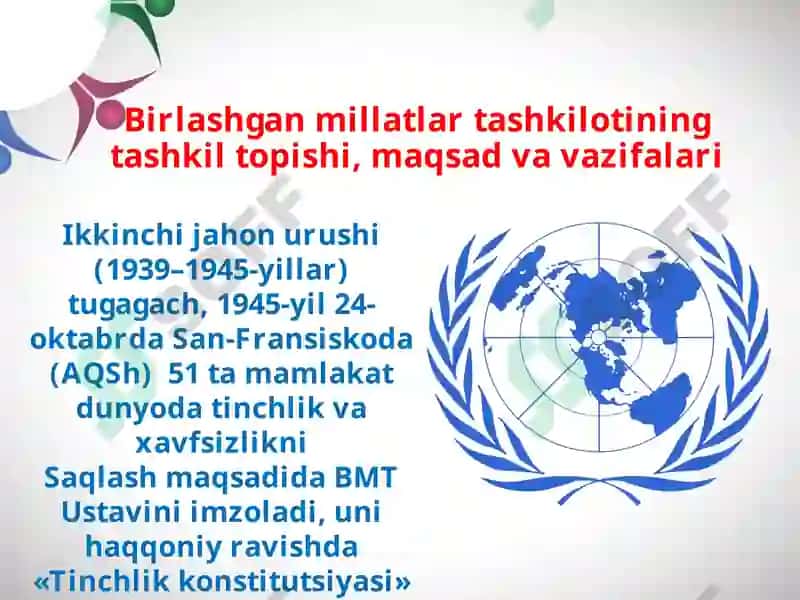 XXI asr boshida BMTning roli 2