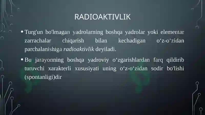 Radioaktivlik 2
