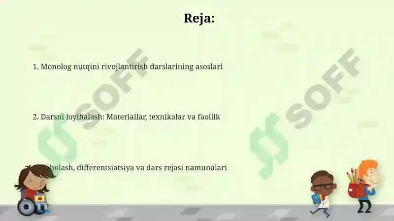 Monologik nutqni rivojlantirish boʻyicha mashg'ulotlar 2