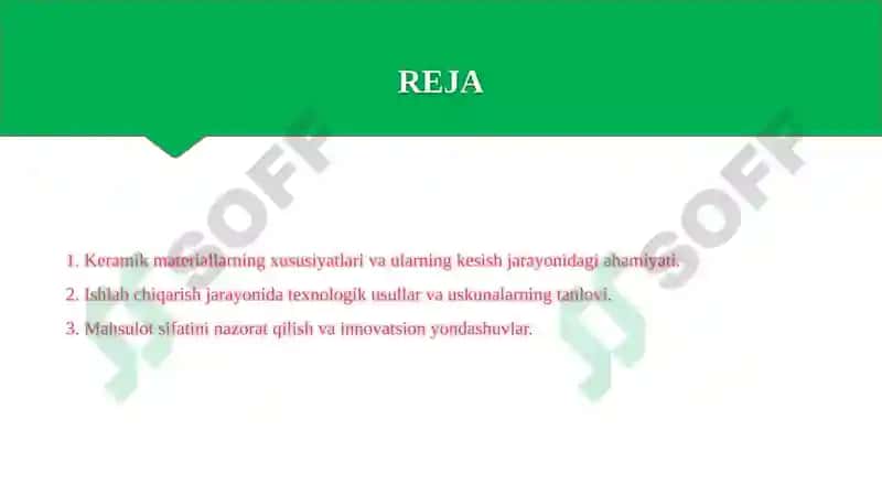 Keramik materiallarning xususiyatlari va ularning kesish jarayonidagi ahamiyati 2