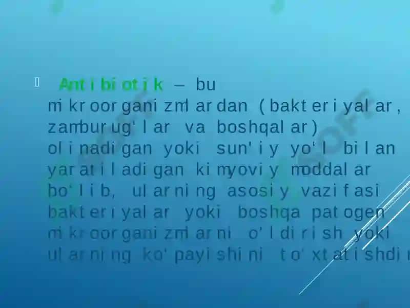 Bakteriyalarning antibiotiklarga chidamli shakllarini paydo bo'lish mexanizmlari 2