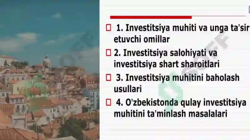 Investitsion loyihalar mexanizmlari va korporatsiyalar dasturlari investitsiya qarorlari 2