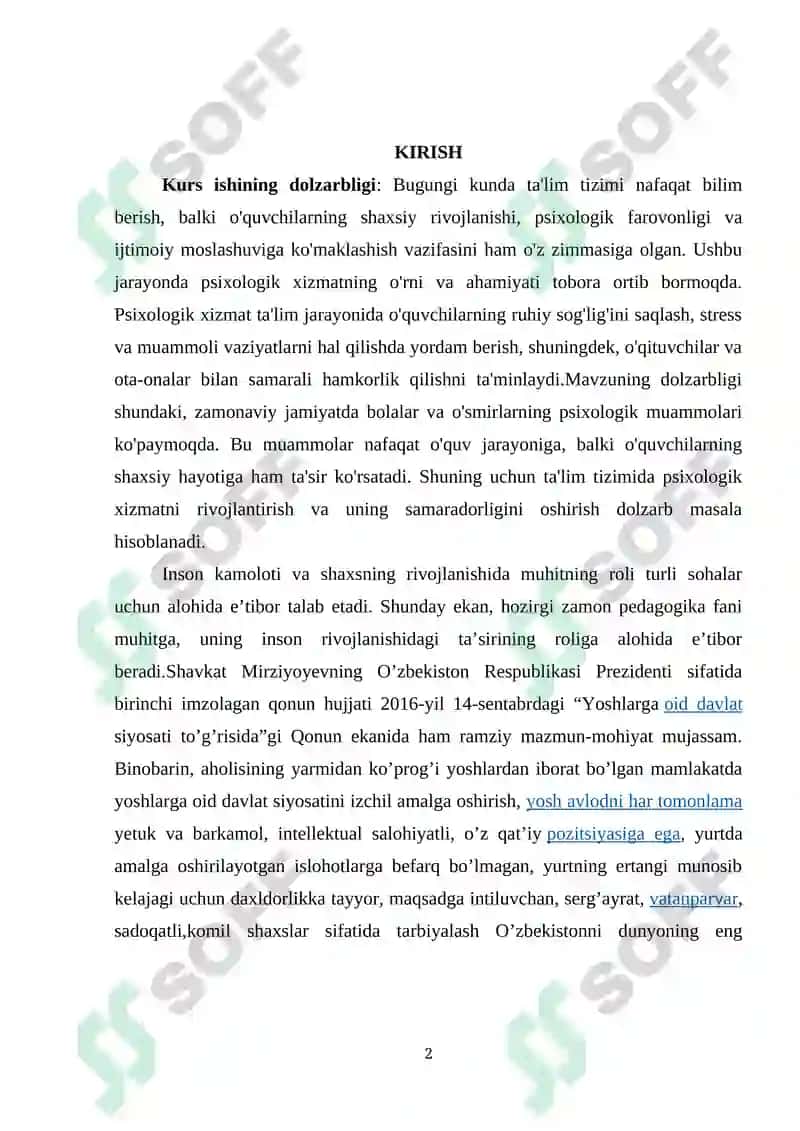 Ta’lim tizimida psixologik xizmat maqsad va vazifalari 2