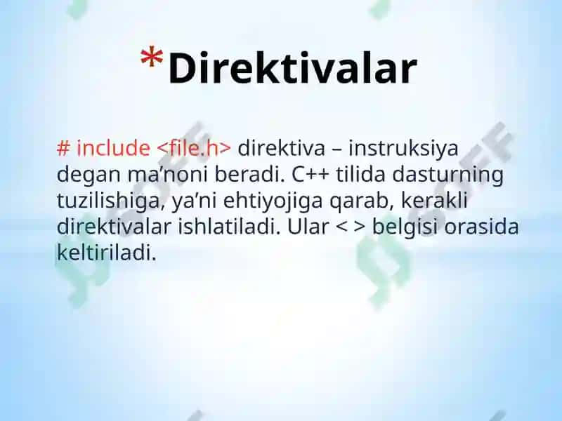 Dasturlashga kirish 2