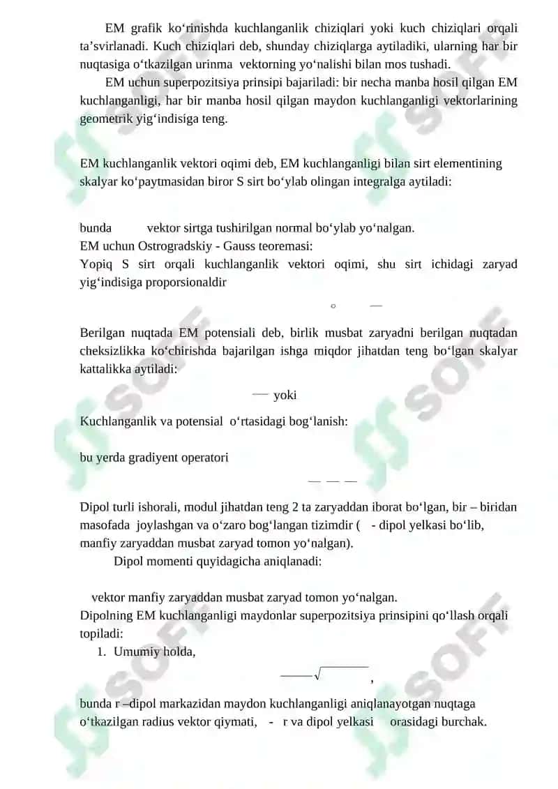 Nuqtaviy zaryadlarning elektr maydoni 2