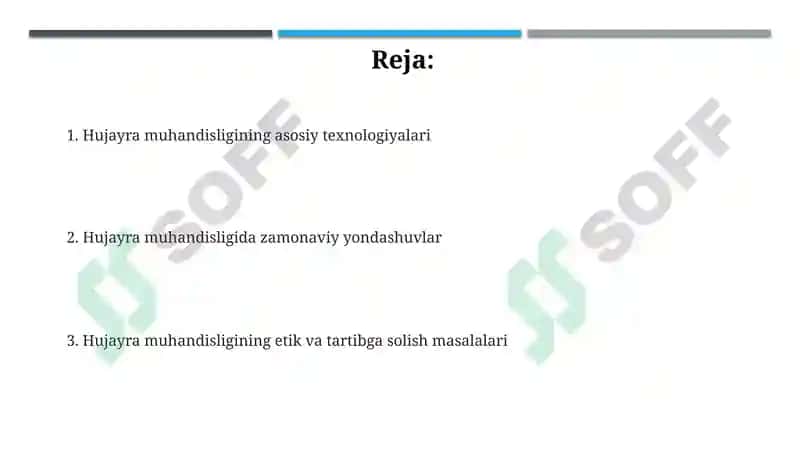 Hujayra muhandisligidagi texnologik jarayonlar 2