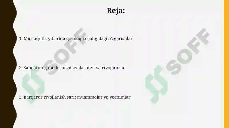 Mustaqillik yillarida qishloq xo'jaligidagi o'zgarishlar 2