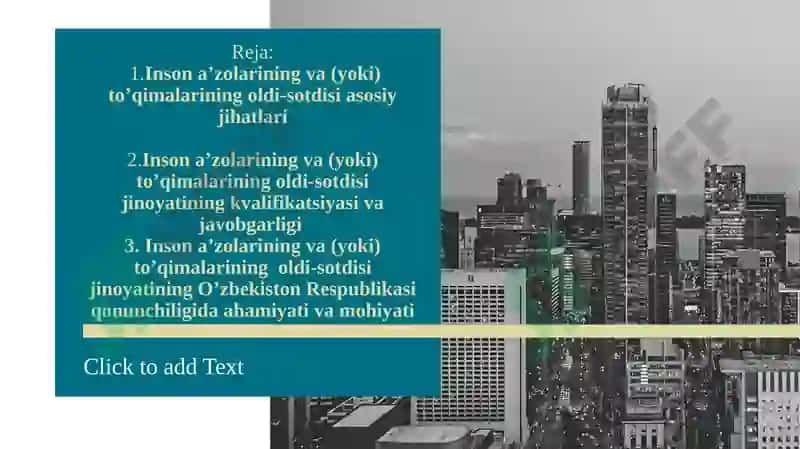 Inson a’zolarining va (yoki) to’qimalarining oldi-sotdisi 2