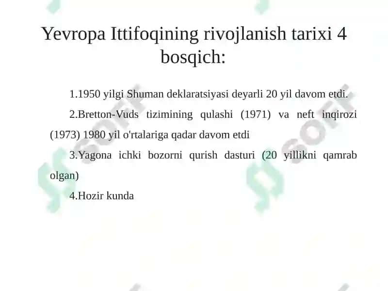 Yevropamamlakatlarixalqarovadiplomatikmunosabatlartizimida(1945-1991yy.) 2