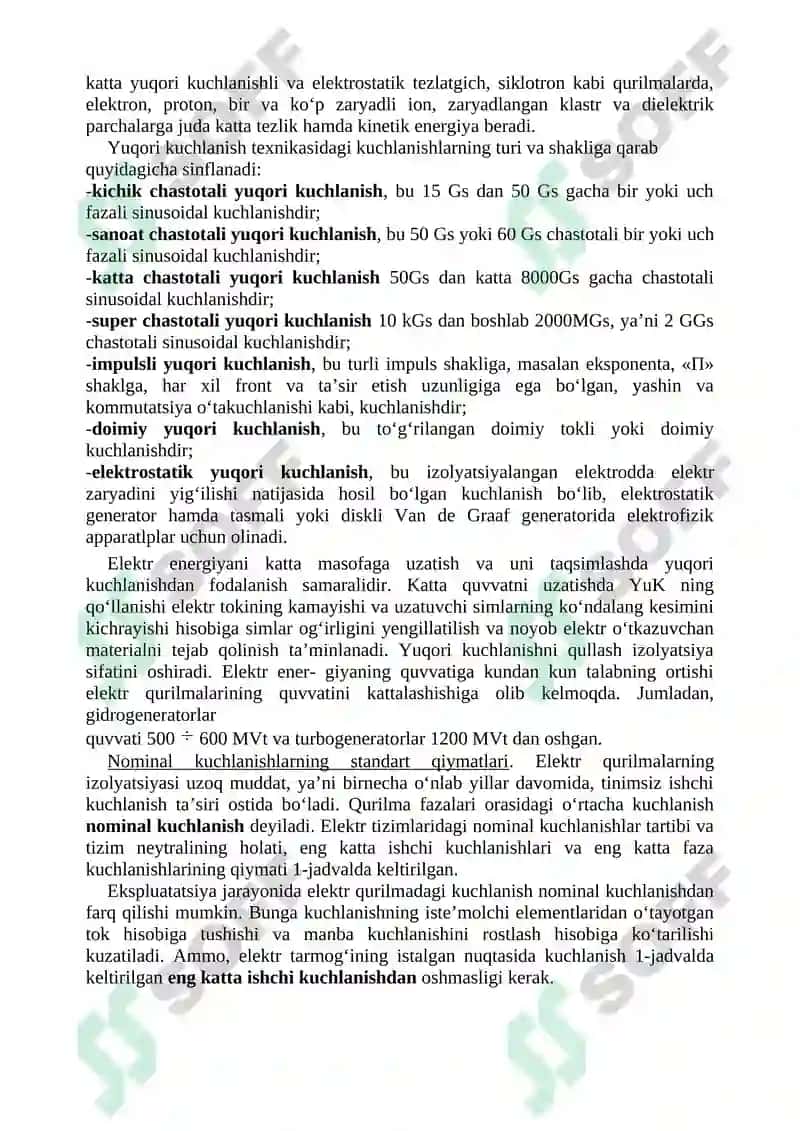 Yuqori kuchlanishli elektr apparatlar 2