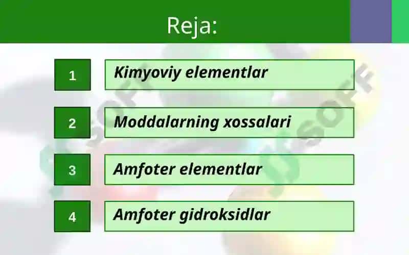 Kimyoviy Elementlarning Dastlabki To'ifa Lanishi 2