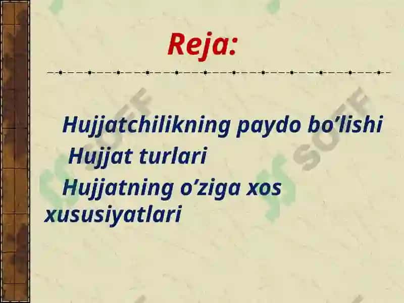 Hujjat turlari va uning xususiyati 2