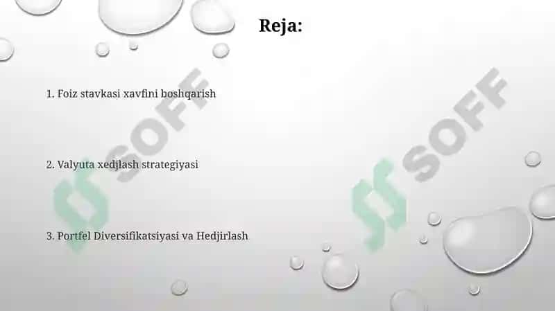 Hedjirlash va moliyaviy bozor risklarini boshqarish 2