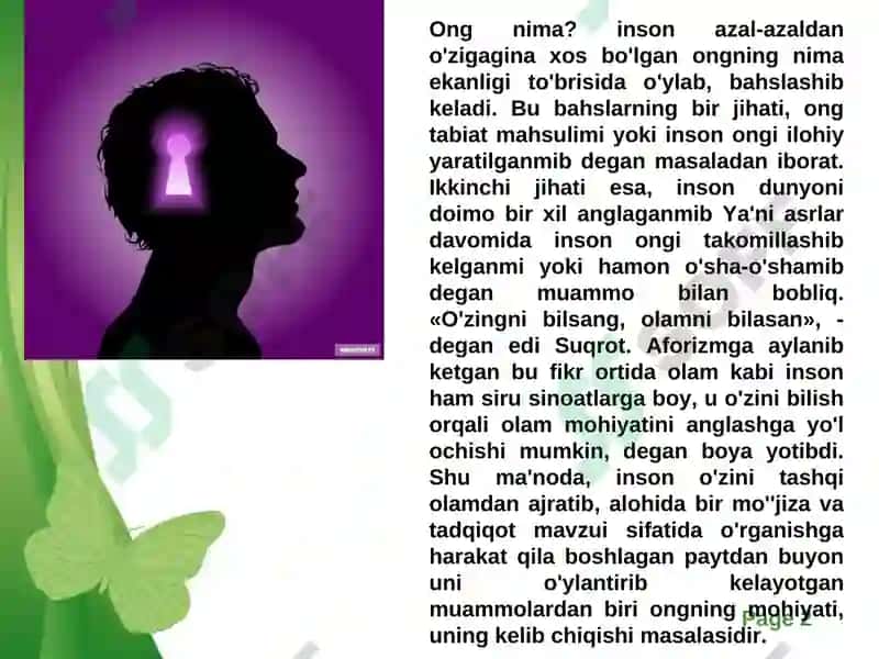 Psixika va ong 2