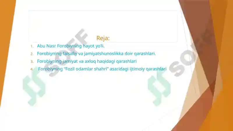 Abu Nasr Forobiyning Falsafiy Qarashlari 2